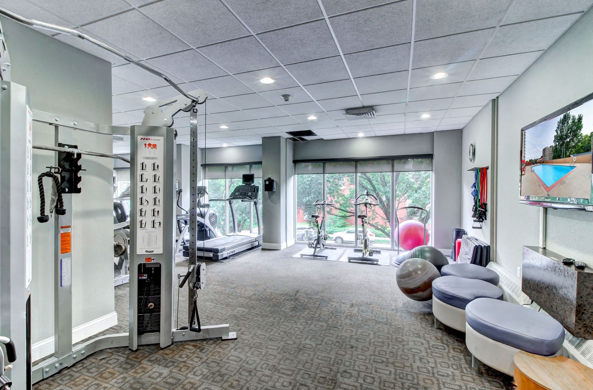 Amenities Fitness Center at Towne House apartments St. Louis, MO